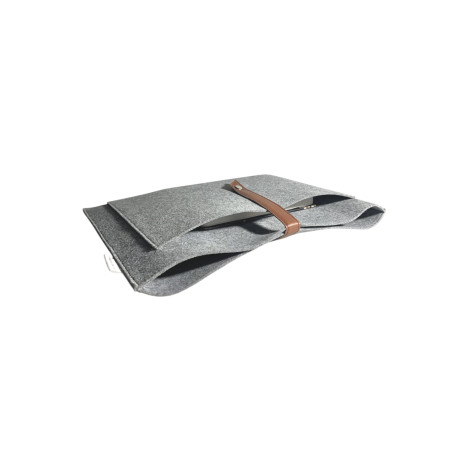 HAPPY EARTH Felt Laptop Sleeve/Cover Case Protector Bag with Snap Button Closure & Front Accessories Pocket for Men Women (16.5 Inches, Grey) HAPPY EARTH Felt Laptop Sleeve/Cover Case Protector Bag with Snap Button Closure & Front Accessories Pocket for Men Women (16.5 Inches, Grey)