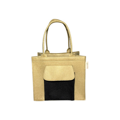 HAPPY EARTH Eco- Tiffin Box Bag Lunch Box Bags Storage Bag for Office School with Handle Food Storage Travel Friendly Standard Size Basket Bag (Beige Colour)
