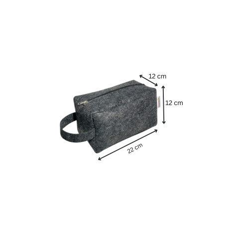 HAPPY EARTH Eco Felt Travel Pouch Organizer for Men Women, Shaving Kit, Makeup/Cosmetic Pouch, Dopp kit, Stationary, and Gadget Pouch HAPPY EARTH Eco Felt Travel Pouch Organizer for Men Women, Shaving Kit, Makeup/Cosmetic Pouch, Dopp kit, Stationary, and Gadget Pouch