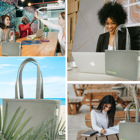 Happy Earth Recycled Felt Women Handbag Storage, Eco-Friendly Tote Utility Shoulder Bag with Handles | Perfect for Office, College, Travel, Best For Laptop bag Happy Earth Recycled Felt Women Handbag Storage, Eco-Friendly Tote Utility Shoulder Bag with Handles | Perfect for Office, College, Travel, Best For Laptop bag
