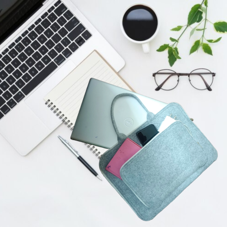 Happy Earth Laptop Bag Sleeve Case Cover Pouch with Handle for Men & Women | 15.6 Inch Laptop with Padded Laptop Compartment | Zipper Closure | Water Repellent (16 Inches, Grey) Happy Earth Laptop Bag Sleeve Case Cover Pouch with Handle for Men & Women | 15.6 Inch Laptop with Padded Laptop Compartment | Zipper Closure | Water Repellent (16 Inches, Grey)