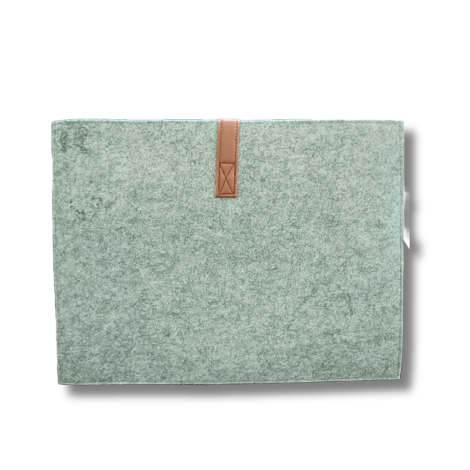 HAPPY EARTH Felt Laptop Sleeve/Cover Case Protector Bag with Snap Button Closure & Front Accessories Pocket for Men Women (16.5 Inches, Grey) HAPPY EARTH Felt Laptop Sleeve/Cover Case Protector Bag with Snap Button Closure & Front Accessories Pocket for Men Women (16.5 Inches, Grey)